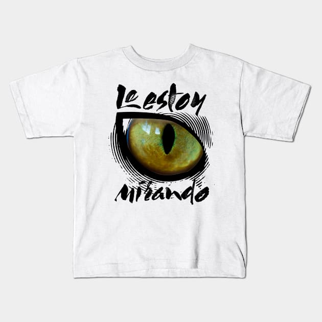 I'm watching you! Kids T-Shirt by burbuja